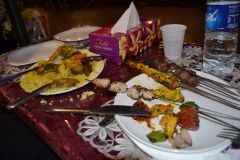 Food at the Jemaa el.Fnaa in Marrakech, Morocco