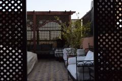 At the roof of a riad in Marrakech, Morocco