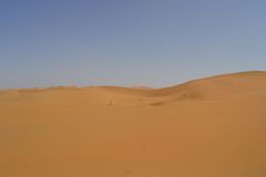 The sand dunes of Merzouga, Morocco