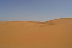 The sand dunes of Merzouga, Morocco