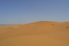 The sand dunes of Merzouga, Morocco