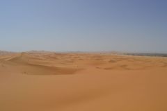 The sand dunes of Merzouga, Morocco