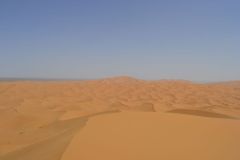 The sand dunes of Merzouga, Morocco