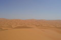 The sand dunes of Merzouga, Morocco