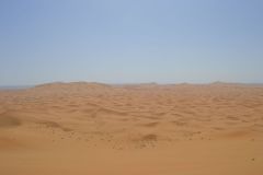 The sand dunes of Merzouga, Morocco