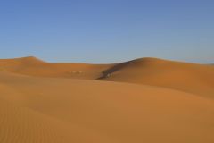 The sand dunes of Merzouga, Morocco