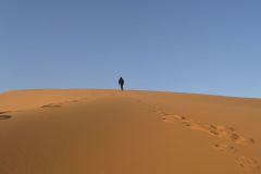 The sand dunes of Merzouga, Morocco