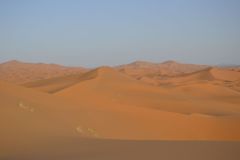 The sand dunes of Merzouga, Morocco
