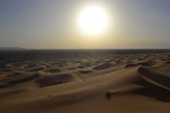 The sand dunes of Merzouga, Morocco