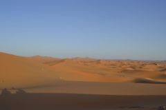 The sand dunes of Merzouga, Morocco