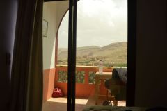 View from a hotel room around Dades Gorge near Boumalne, Morocco