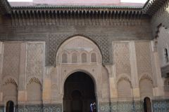 Inside the Ben Youssef Madrasa in Marrakech, Morocco