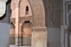 Inside the Ben Youssef Madrasa in Marrakech, Morocco