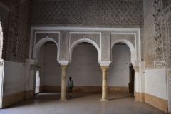 Inside the Ben Youssef Madrasa in Marrakech, Morocco