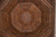 Inside the Ben Youssef Madrasa in Marrakech, Morocco