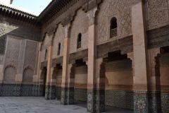 Inside the Ben Youssef Madrasa in Marrakech, Morocco