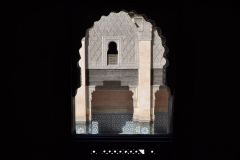 Inside the Ben Youssef Madrasa in Marrakech, Morocco