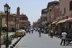 A street scene in Marrakech, Morocco