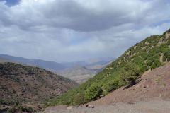 Landscape at the Tizi-n-Test pass between Marrakech and Taroudannt in Morocco