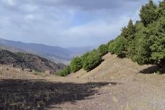 Landscape at the Tizi-n-Test pass between Marrakech and Taroudannt in Morocco