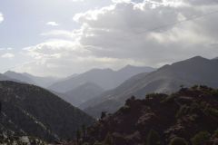 Landscape at the Tizi-n-Test pass between Marrakech and Taroudannt in Morocco