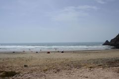 Beach of Mirleft between Agadir and Sidi Ifni in Morocco