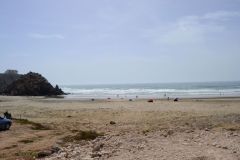 Beach of Mirleft between Agadir and Sidi Ifni in Morocco