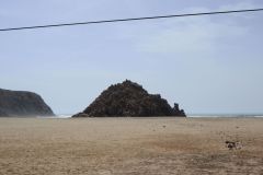 Beach of Mirleft between Agadir and Sidi Ifni in Morocco
