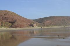 At the beach of Legzira near Sidi Ifni in Morocco