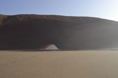 First arch at the beach of Legzira near Sidi Ifni in Morocco