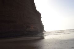 At the beach of Legzira near Sidi Ifni in Morocco