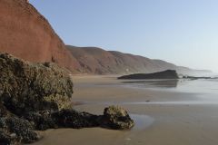 At the beach of Legzira near Sidi Ifni in Morocco