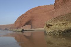 Second, 2016 collapsed arch at the beach of Legzira near Sidi Ifni in Morocco