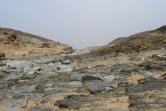 Landscape south of Sidi Ifni, Morocco in direction of Foum Assaka