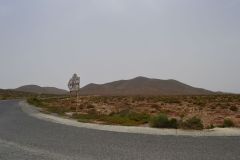 Landscape south of Sidi Ifni, Morocco in direction of Foum Assaka