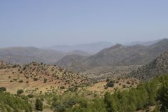 Landscape at the road between Sidi Ifni and Tafraoute, Morocco