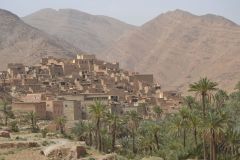 A city east of Tafraoute in the Anti Atlas, Morocco