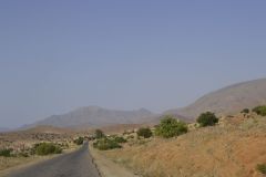 Desert landscape east of Tafraoute in the Anti Atlas, Morocco