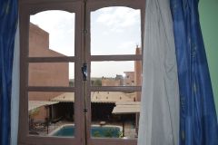 A hotel room in Ouarzazate in the Draa Valley in Morocco