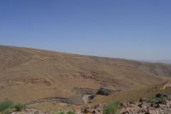 Landscape on the road between Ouarzazate and Mhamid in Morocco