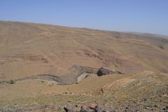 Landscape on the road between Ouarzazate and Mhamid in Morocco