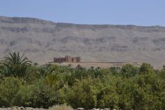 Landscape on the road between Ouarzazate and Mhamid in Morocco