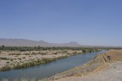 Landscape on the road between Ouarzazate and Mhamid in Morocco