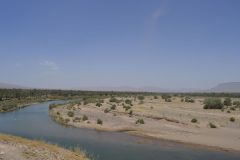 Landscape on the road between Ouarzazate and Mhamid in Morocco