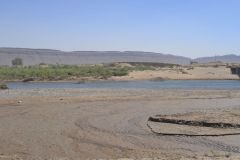 Landscape on the road between Ouarzazate and Mhamid in Morocco