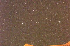 Stars on top of the roof on Kasbah Draa near Mhamid, Morocco