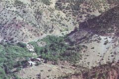 A road at the Tizi-n-Test pass between Marrakesh and Taroudannt, Morocco