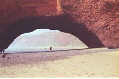 The first arch at Legzira Beach, Morocco