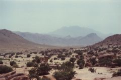 Landscape east of Tafraoute in the Anti Atlas, Morocco