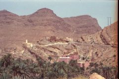 Clay buildings east of Tafraoute in the Anti Atlas, Morocco